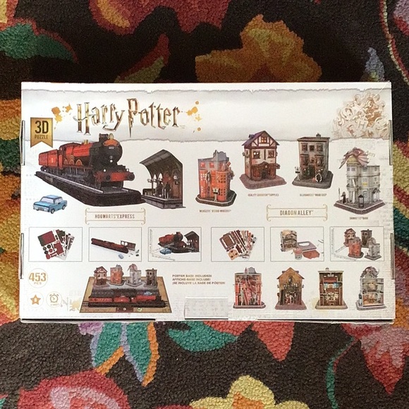 Harry Potter Hogwarts Express & Diagon Alley 3D Puzzle (453 pieces) NEW - Picture 2 of 4